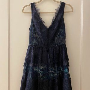 BCBG Dark Blue Lace Dress